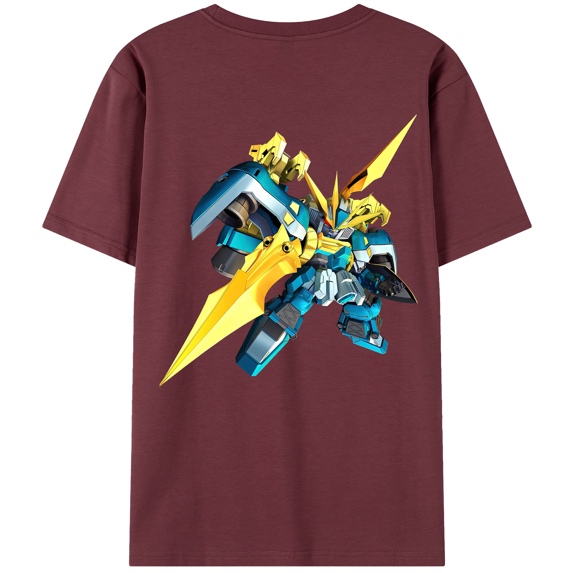 （画像用） 機動戦士ガンダム Mobile Suit Gundam 綿100％半袖Tシャツ（背面プリント）